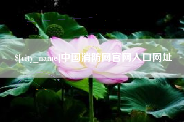 运城中国消防网官网入口网址