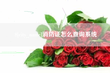 运城消防证怎么查询系统