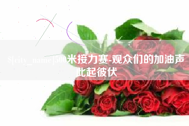 运城500米接力赛-观众们的加油声此起彼伏