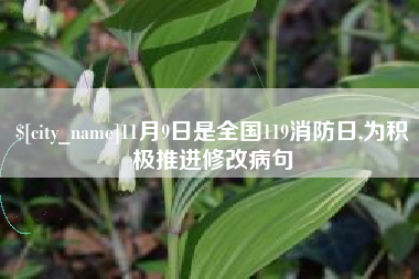 运城11月9日是全国119消防日,为积极推进修改病句