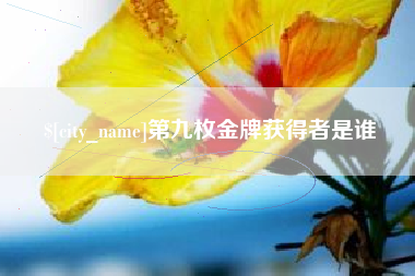 运城第九枚金牌获得者是谁
