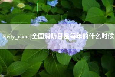 运城全国消防日是每年的什么时候