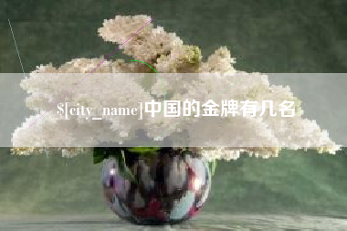 运城中国的金牌有几名