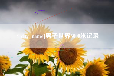 运城男子世界5000米记录