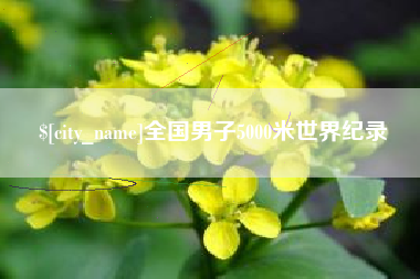 运城全国男子5000米世界纪录
