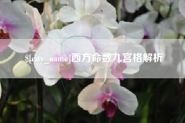 运城西方命数九宫格解析