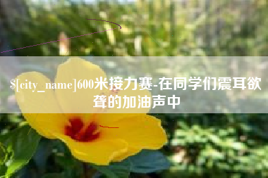 运城600米接力赛-在同学们震耳欲聋的加油声中