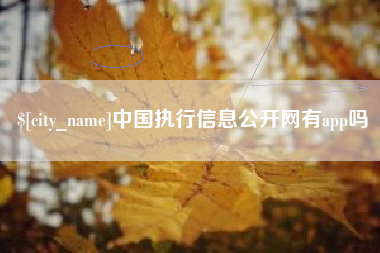 运城中国执行信息公开网有app吗