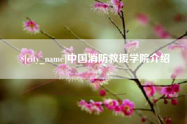 运城中国消防救援学院介绍