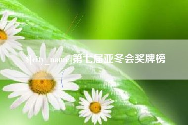 运城第七届亚冬会奖牌榜