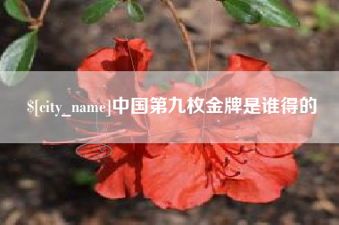运城中国第九枚金牌是谁得的