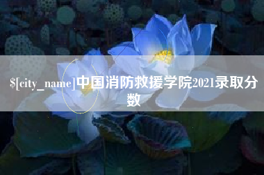 运城中国消防救援学院2021录取分数