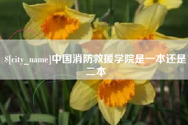 运城中国消防救援学院是一本还是二本
