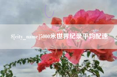 运城5000米世界纪录平均配速