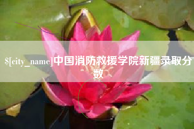 运城中国消防救援学院新疆录取分数