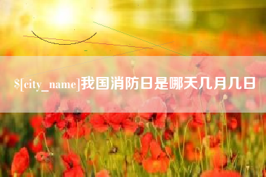 运城我国消防日是哪天几月几日