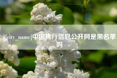 运城中国执行信息公开网是黑名单吗