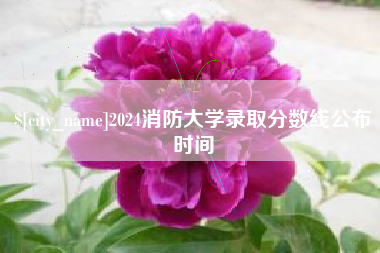 运城2024消防大学录取分数线公布时间