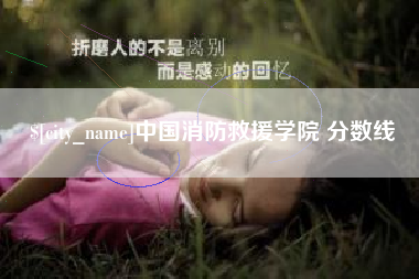 运城中国消防救援学院 分数线