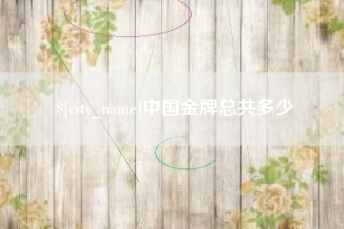 运城中国金牌总共多少