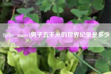 运城男子五千米的世界纪录是多少