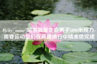 运城哈尔滨亚冬会男子5000米接力-需要运动员们在高速滑行中精准地完成