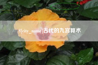 运城古代的九宫算术