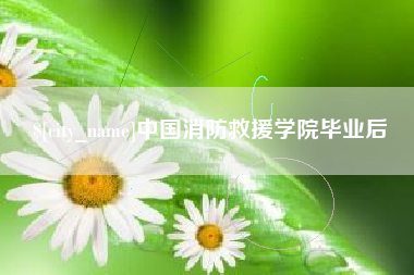 运城中国消防救援学院毕业后