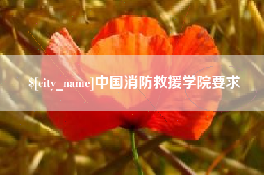 运城中国消防救援学院要求