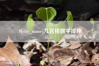 运城九宫格数字排序