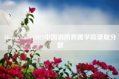 运城2021中国消防救援学院录取分数