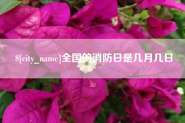 运城全国的消防日是几月几日