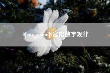 运城9宫格数字规律